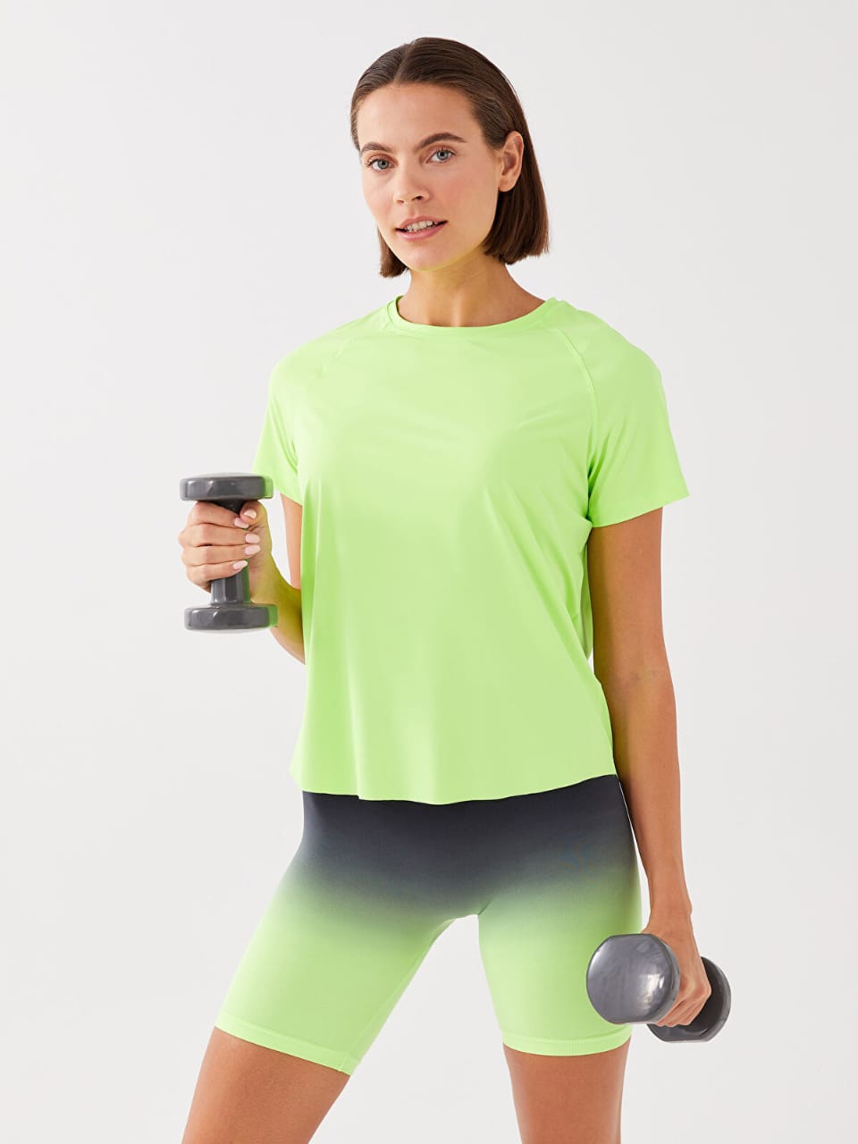 4 Pcs Short Sleeve Women's Ice-Silk T-Shirt