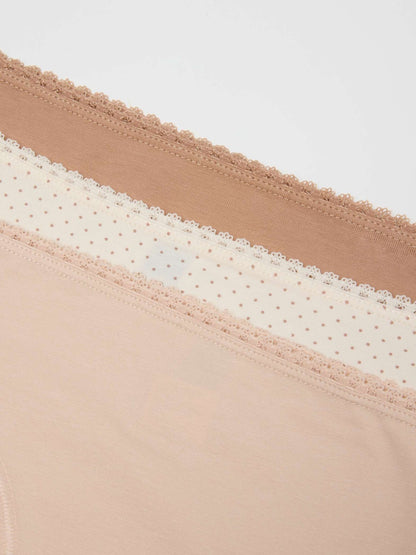 Pack of 10 Pcs Women’s Cotton Mid Waist Hipster Full Back Coverage Panty