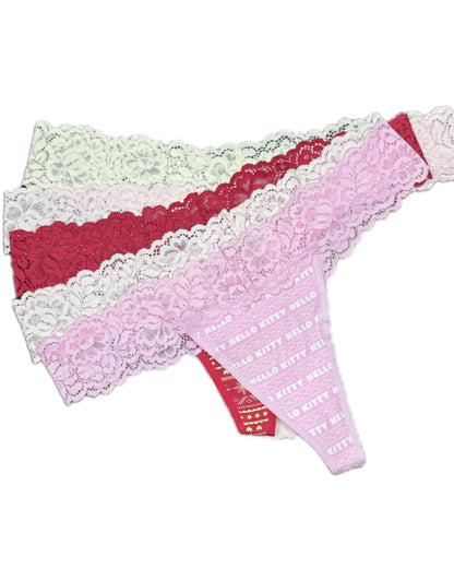 pack of 5pcs Premium Lace Thongs
