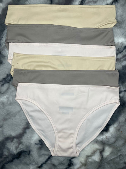 PACK OF 6 PCS Women's ICE-SILK Hipster Brief Panty