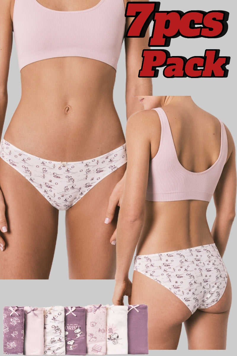 7 pcas Pack Ladies Premium Cotton Classic Panty (Original Womens Secret Band)