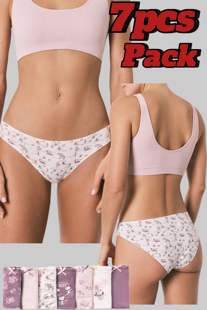 7 pcas Pack Ladies Premium Cotton Classic Panty (Original Womens Secret Band)