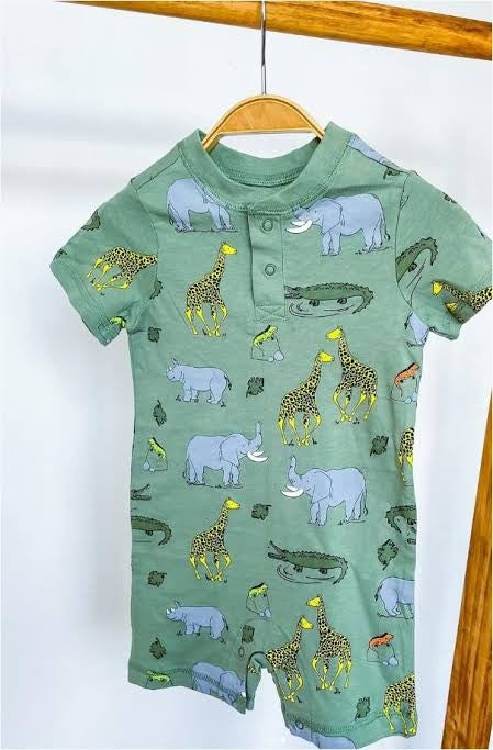 Baby halfsleeve Cotton Fullbody Romper