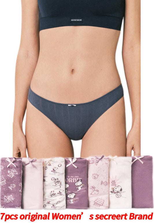 7 pcas Pack Ladies Premium Cotton Classic Panty (Original Womens Secret Band)