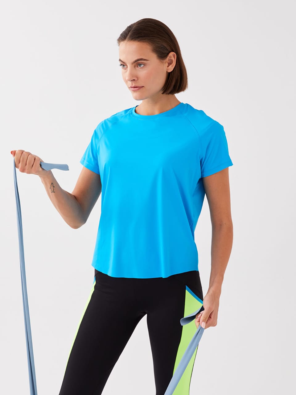 4 Pcs Short Sleeve Women's Ice-Silk T-Shirt