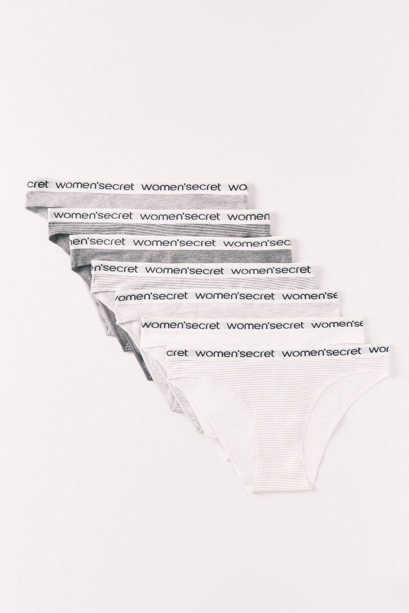 5 Pcs Womens  Secret(Brands) Elasticated Breathable Cotton Brief Panty