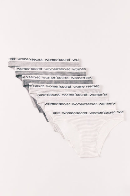 5 Pcs Womens  Secret(Brands) Elasticated Breathable Cotton Brief Panty